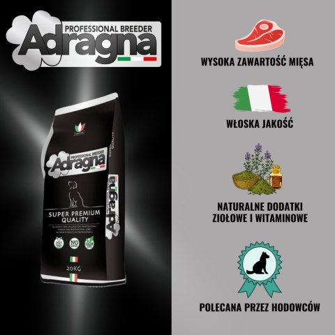 Adragna SUCHA KARMA DLA PSA Adult Maxi super premium królik i owoce cytrusowe 20kg Adragna SUCHA KARMA DLA PSA Adult Maxi super premium królik i owoce cytrusowe 20kg