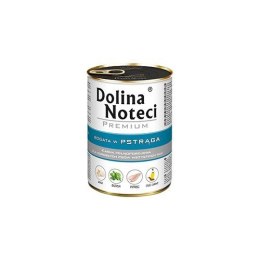 DOLINA NOTECI Bogata w pstrąga 24 x 400 g - KARMA MOKRA DLA PSA