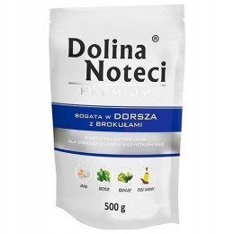 Dolina Noteci Premium bogata w dorsza z brokułami saszetka 10 x 500 g - KARMA MOKRA DLA PSA