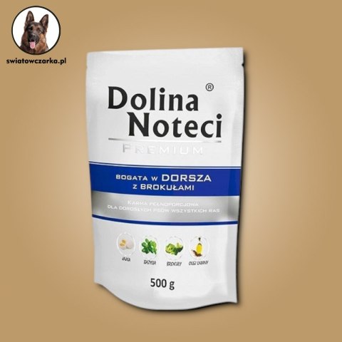Dolina Noteci Premium bogata w dorsza z brokułami saszetka 500 g Dolina Noteci Premium bogata w dorsza z brokułami saszetka 500 g