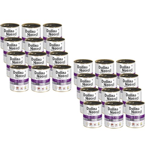 Dolina Noteci Premium bogata w królika z żurawiną 24 x 400g - KARMA MOKRA DLA PSA
