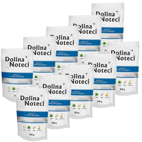 Dolina Noteci Premium bogata w pstrąga saszetka 10 x 500 g - KARMA MOKRA DLA PSA