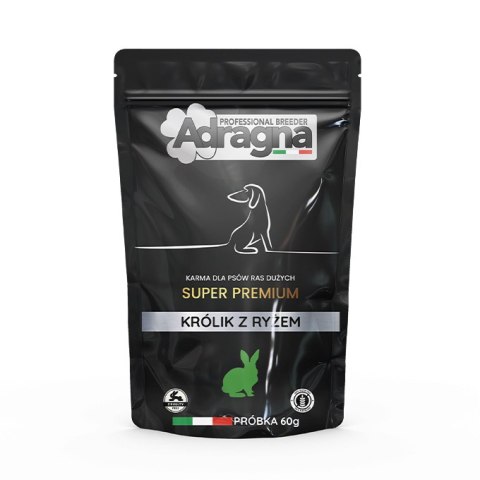 PRÓBKA Adragna KARMA DLA PSÓW BEZZBOŻOWA super premium królik/owoce cytrusowe 60g