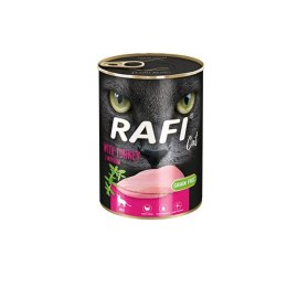 Rafi Cat karma MOKRA DLA KOTA bezzbożowa z indykiem 12 x 400 g