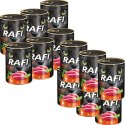 Rafi Cat karma MOKRA DLA KOTA bezzbożowa z kaczką 12 x 400 g