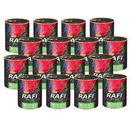 Rafi z dziczyzną, borówką i żurawiną 12 x 800 g  - KARMA MOKRA DLA PSA