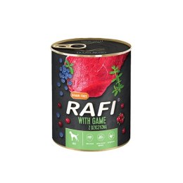 Rafi z dziczyzną, borówką i żurawiną 12 x 800 g  - KARMA MOKRA DLA PSA