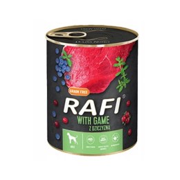 Rafi KARMA MOKRA DLA PSÓW z dziczyzną, borówką i żurawiną 24 x 400 g
