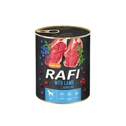 Rafi z jagnięciną, borówką i żurawiną 12 x 800 g - KARMA MOKRA DLA PSA