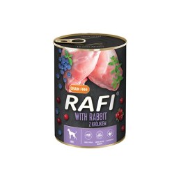 Rafi KARMA MOKRA DLA PSÓW z królikiem, borówką i żurawiną 24 x 400 g