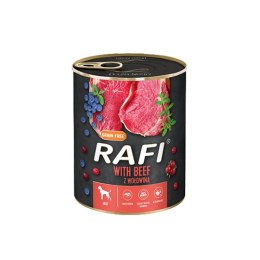 Rafi z wołowiną, borówką i żurawiną 12 x 800 g - KARMA MOKRA DLA PSA