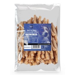 WAFI PATYCZKI Z KURCZAKIEM I RYŻEM 500G - DLA PSA