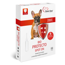 OVER ZOO BIO PROTECTO krople na pchły kleszcze dla SZCZENIĄT 4x1ml