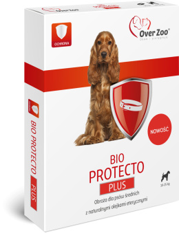 OVER ZOO Obroża na kleszcze i pchły BIO PROTECTO dla średnich psów 60cm
