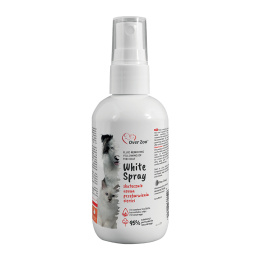 Over Zoo WHITE SPRAY Spray na zabrudzenia sierści PRZEBARWIENIA 100ml