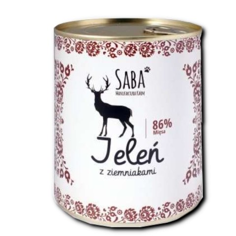 SABA Konserwa 86% jelenia z ziemniakami 850 g SABA Konserwa 86% jelenia z ziemniakami 850 g