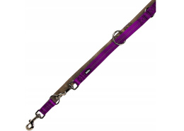 Smycz przepinana NOBBY soft grip FIOLETOWA 2mx25mm dla dużego psa L/XL